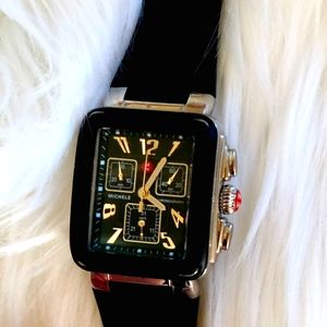 MICHELE WATCH WOMENS BLACK